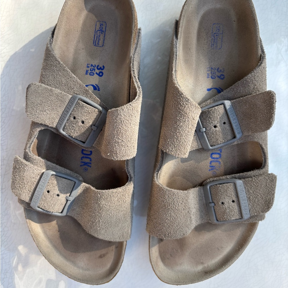 Birkenstock Sandals - Gray Suede